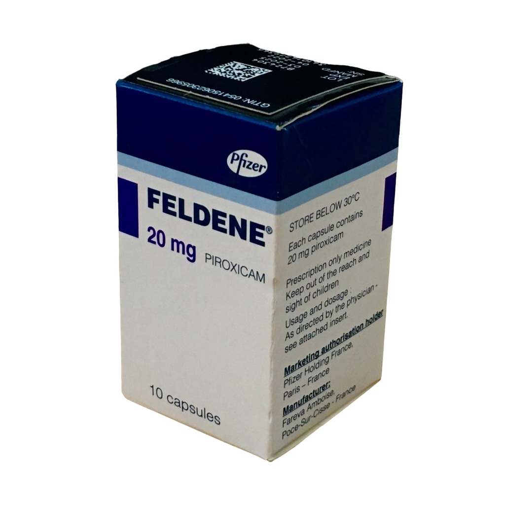 FELDENE CAPS 20MG 10'S