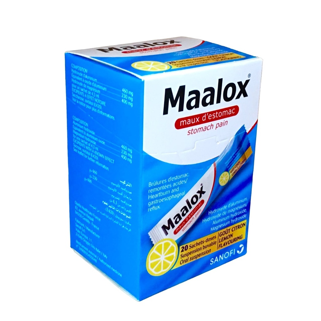 MAALOX 460MG SUSP SACH/20 SUSP