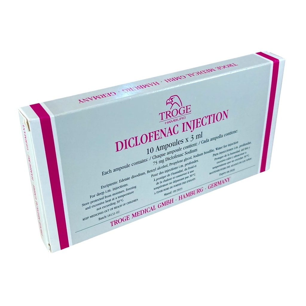 Diclofenac 75Mg Inj 10'S (Troge)