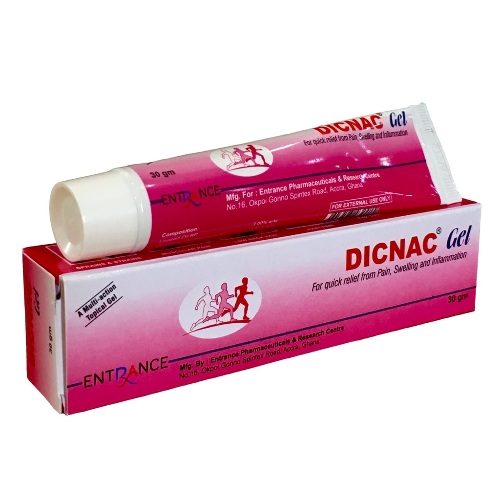 Dicnac Gel 30Gm (Diclofenac)
