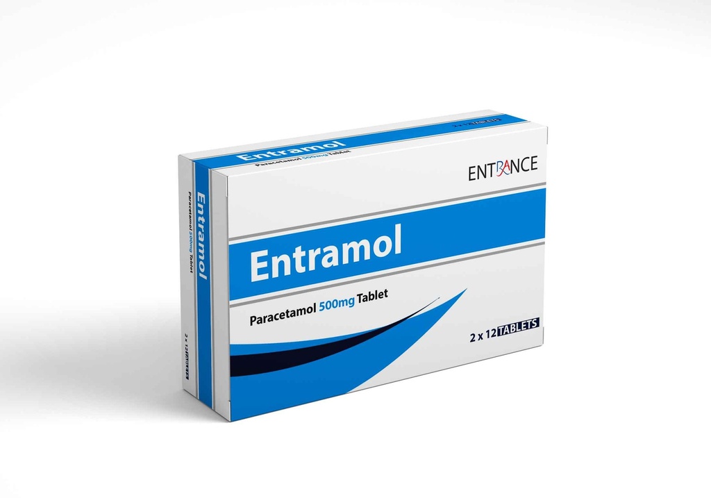Entramol 500Mg Tab 2 X 12'S (Paracetamol)
