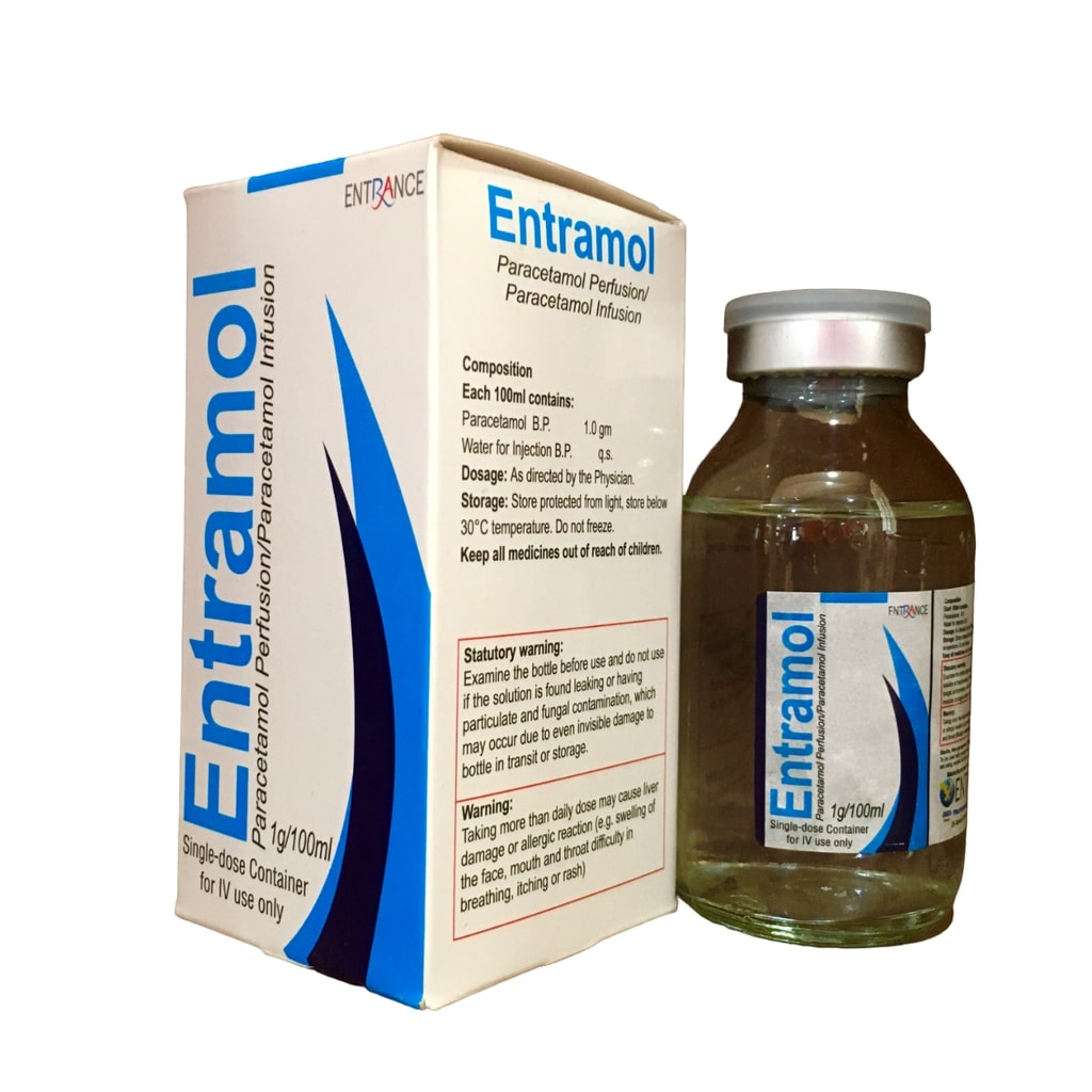 [ENT-100] Entramol I.V Infusion 1G/100Ml (Paracetamol)