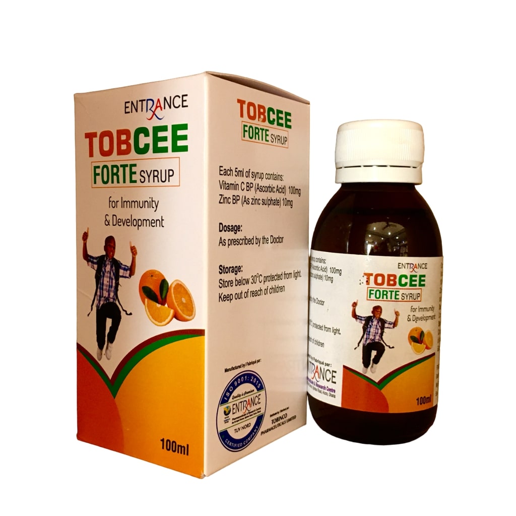 TOBCEE FORTE SYR (VIT C +ZINC) 100ML