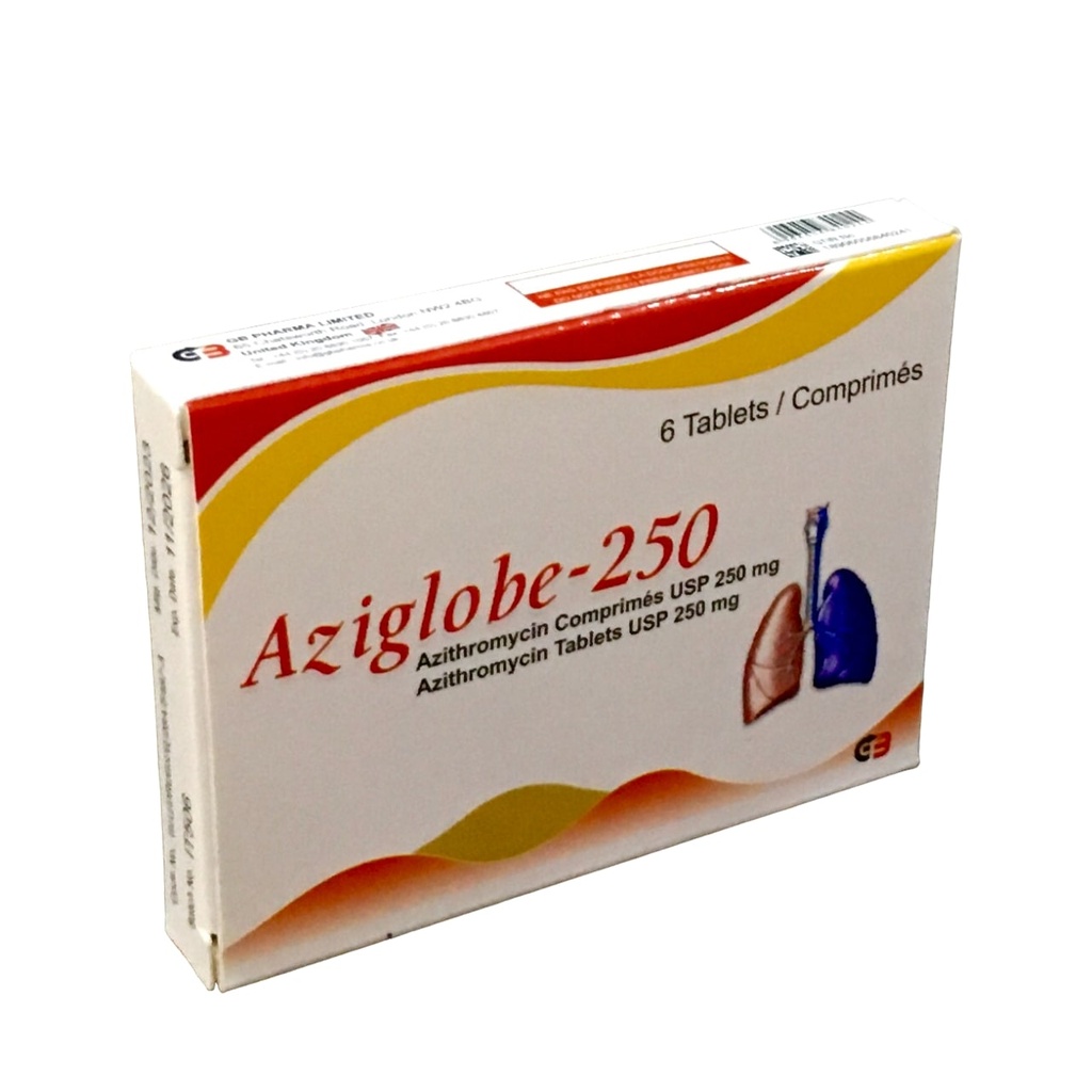 [OPT-07] Aziglobe Tab (Azithromycin) (250mg)