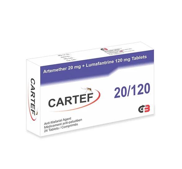 CARTEF 20/120MG TABS 24's