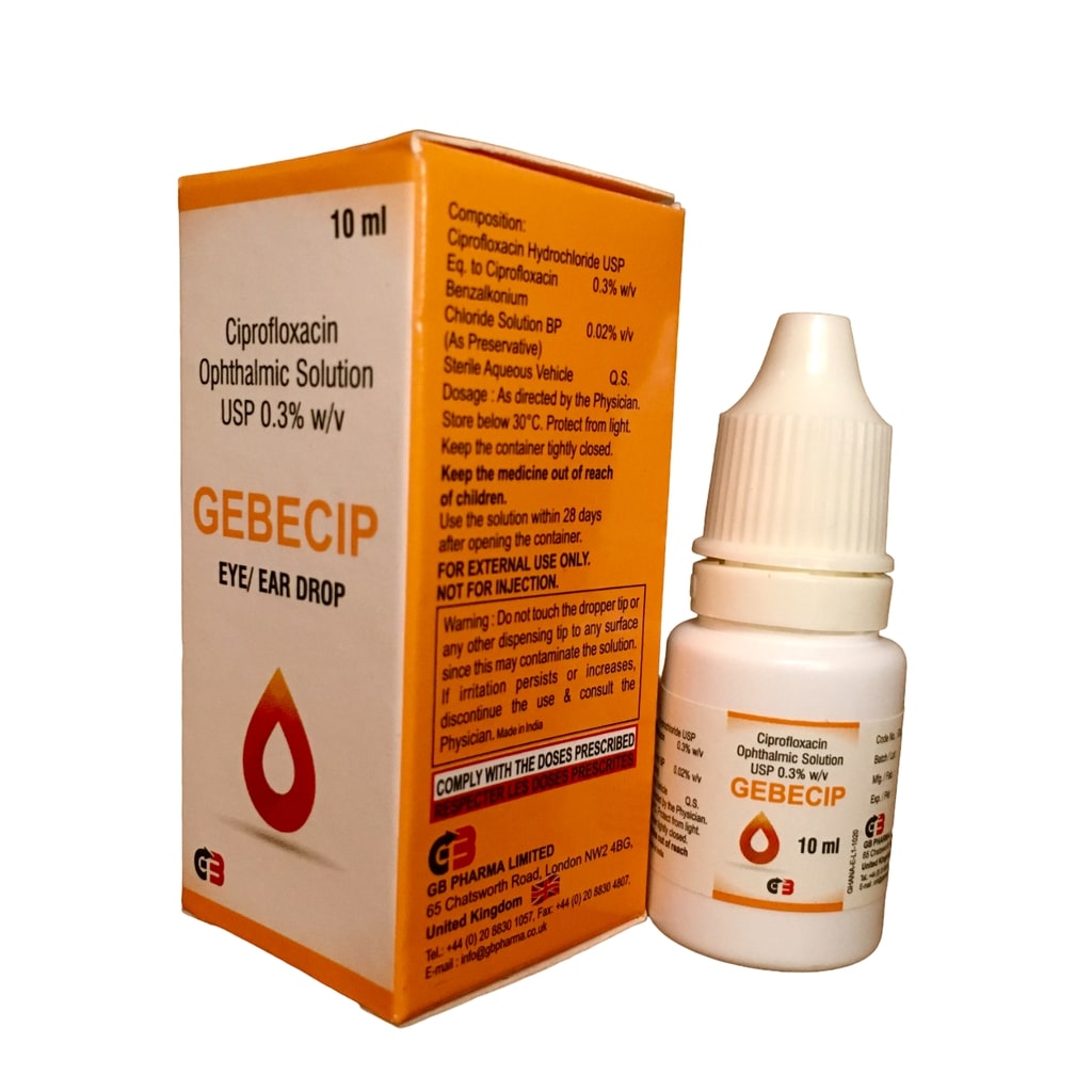 [OPT-46] Gebecip Eye/Ear Drop (Ciprofloxacin)