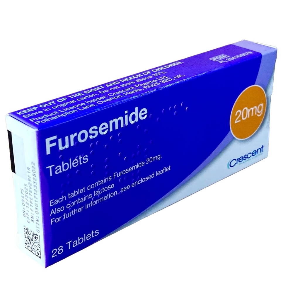 FUROSEMIDE 20MG TABS 28'S UK