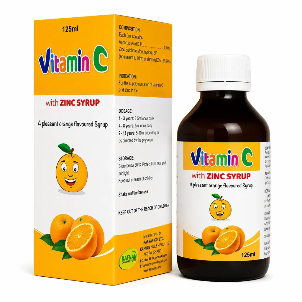 [KAF-16] Vitamin C+Zinc Syrup (Kafnam)
