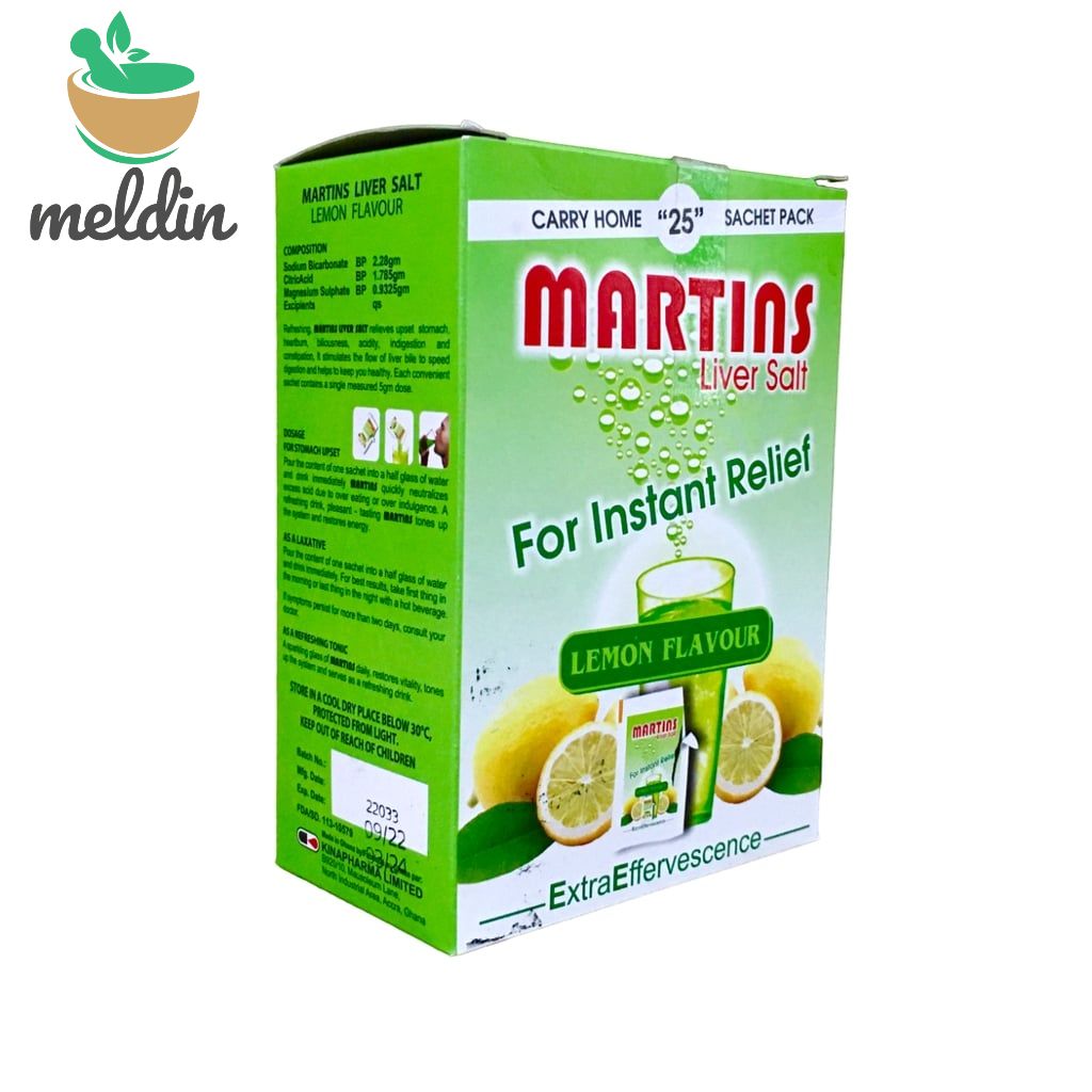 [KIN-33] Martins Liver Salt (Lemon) 25's