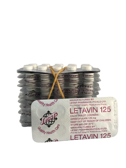 [LTP-55] Letavin Tab 125Mg (Griseofulvin) Loose