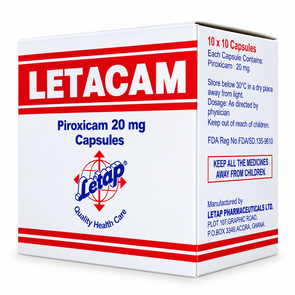 [LTP-36] Letacam Caps 100'S (Piroxicam)