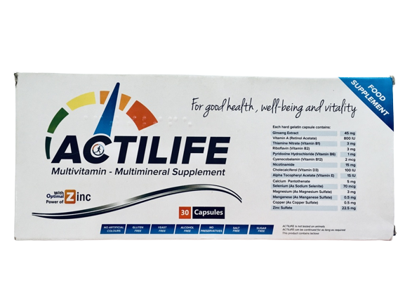 ACTILIFE MULTIVITAMIN 30'S (OA&J)