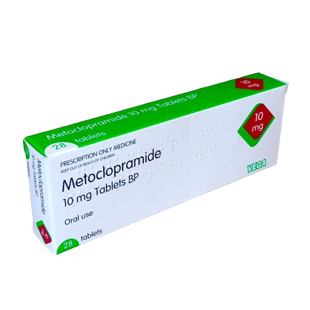 METOCLOPRAMIDE TABLETS 10MG 28s VEGA UK