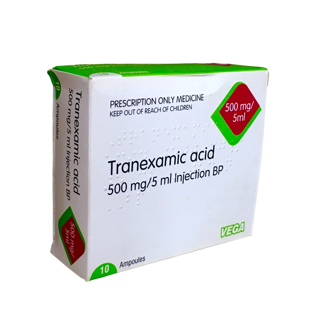 TRANEXAMIC ACID 500MG/5ML INJECTION 10's VEGA UK