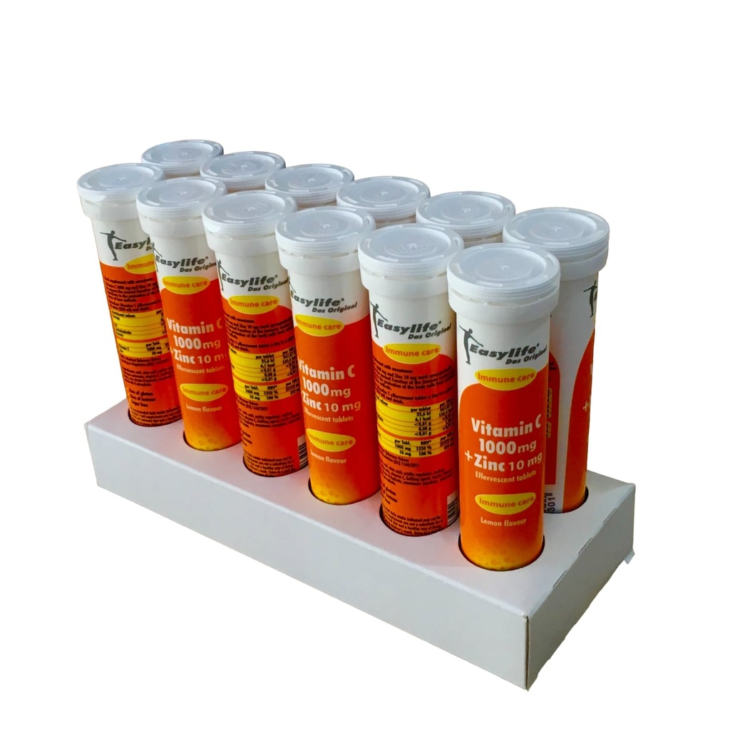 EFF VITAMIN C + ZINC TABS 1000MG, 10MG EASYLIFE