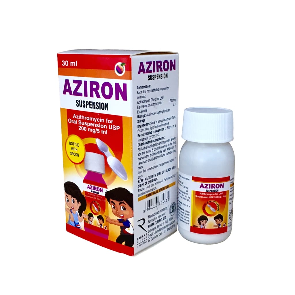 Aziron Susp 200Mg/5Ml 15Ml (Azithromycin)