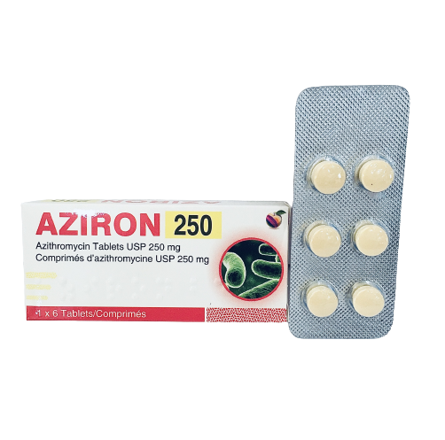 Aziron Tab 250Mg 6'S (Azithromycin)