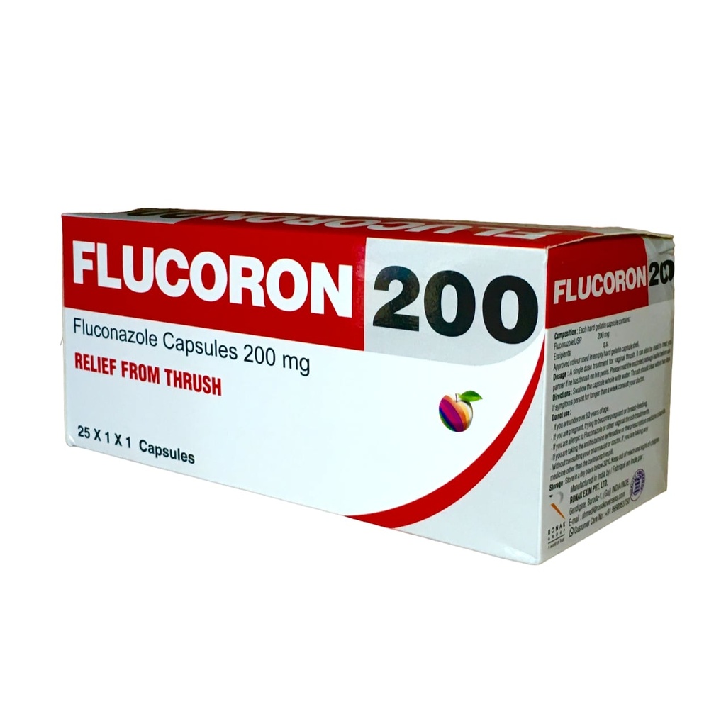 [RXM-17] FLUCORON 200 CAPS 25'S (FLUCONAZOLE)