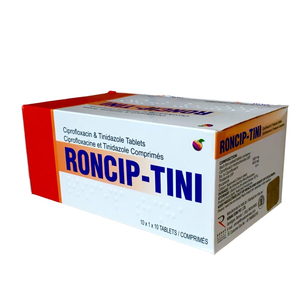 [RXM-80] RONCIP TINI TAB (CIPRO + TINIDAZOLE)