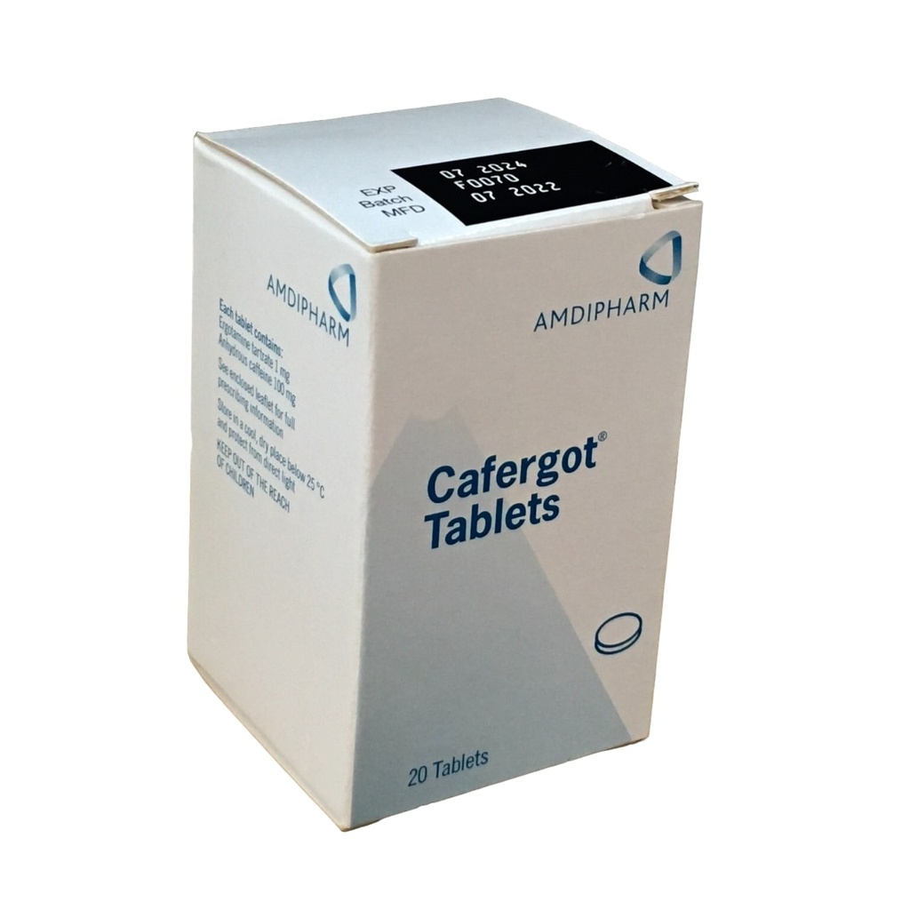 Cafergot tab 20's