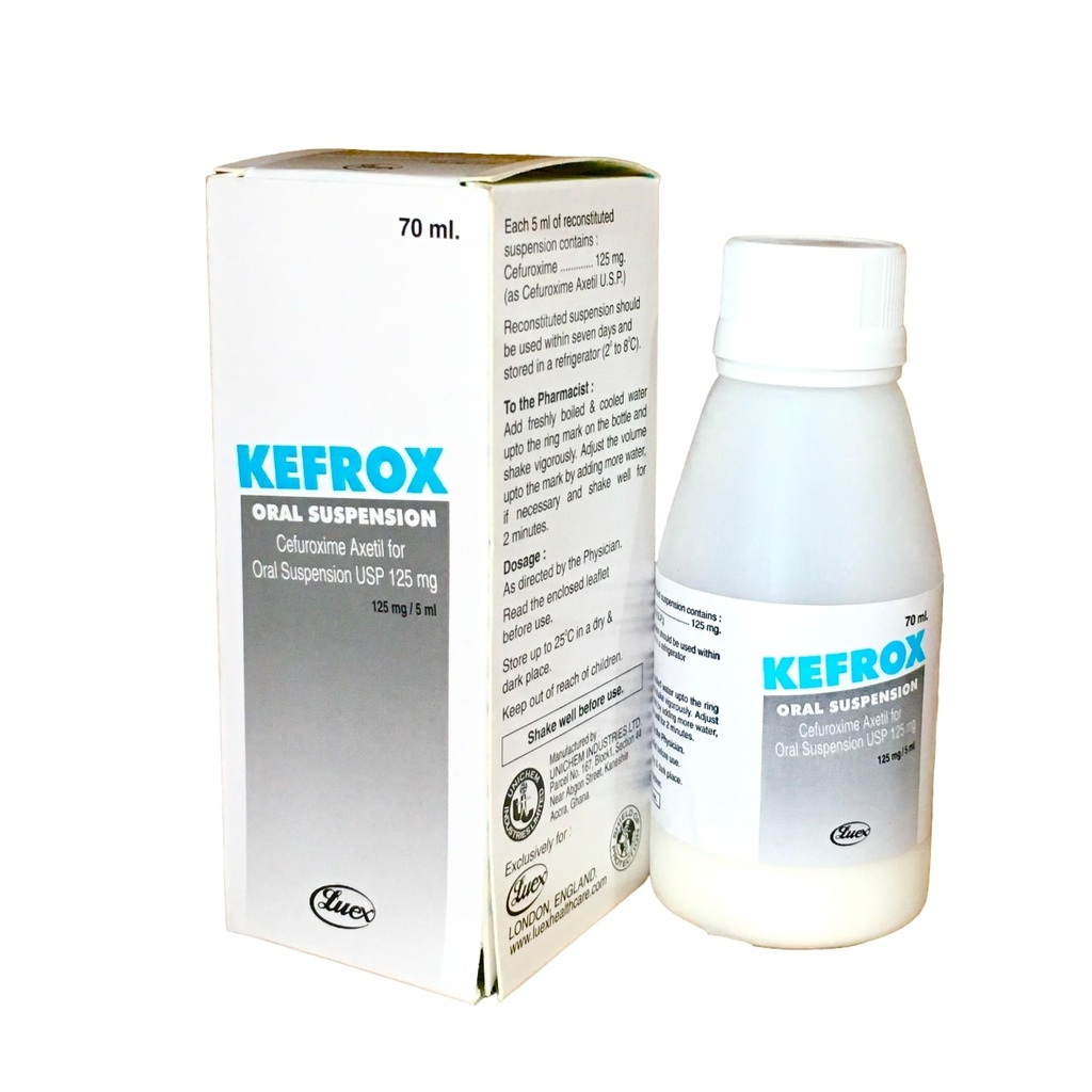 KEFROX SUSP 125MG/5ML 70ML