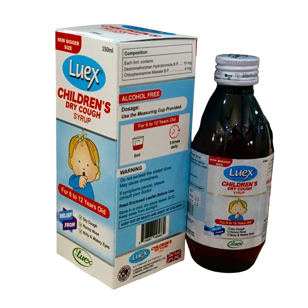 [UCM_LEX-45] LUEX CHILD DRY COUGH SRYUP 150ML