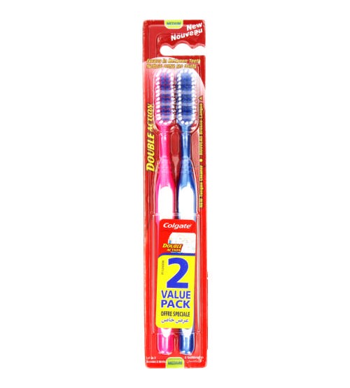 COLGATE TB DOUBLE ACTION MEDIUM VALUE PACK  12's