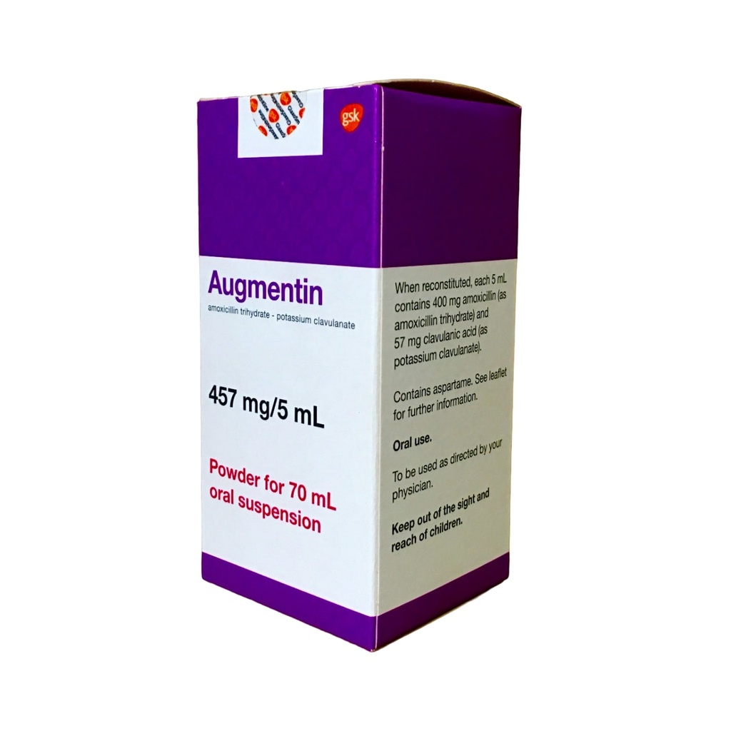 AUGMENTIN SUSP 457MG/5ML 70ML