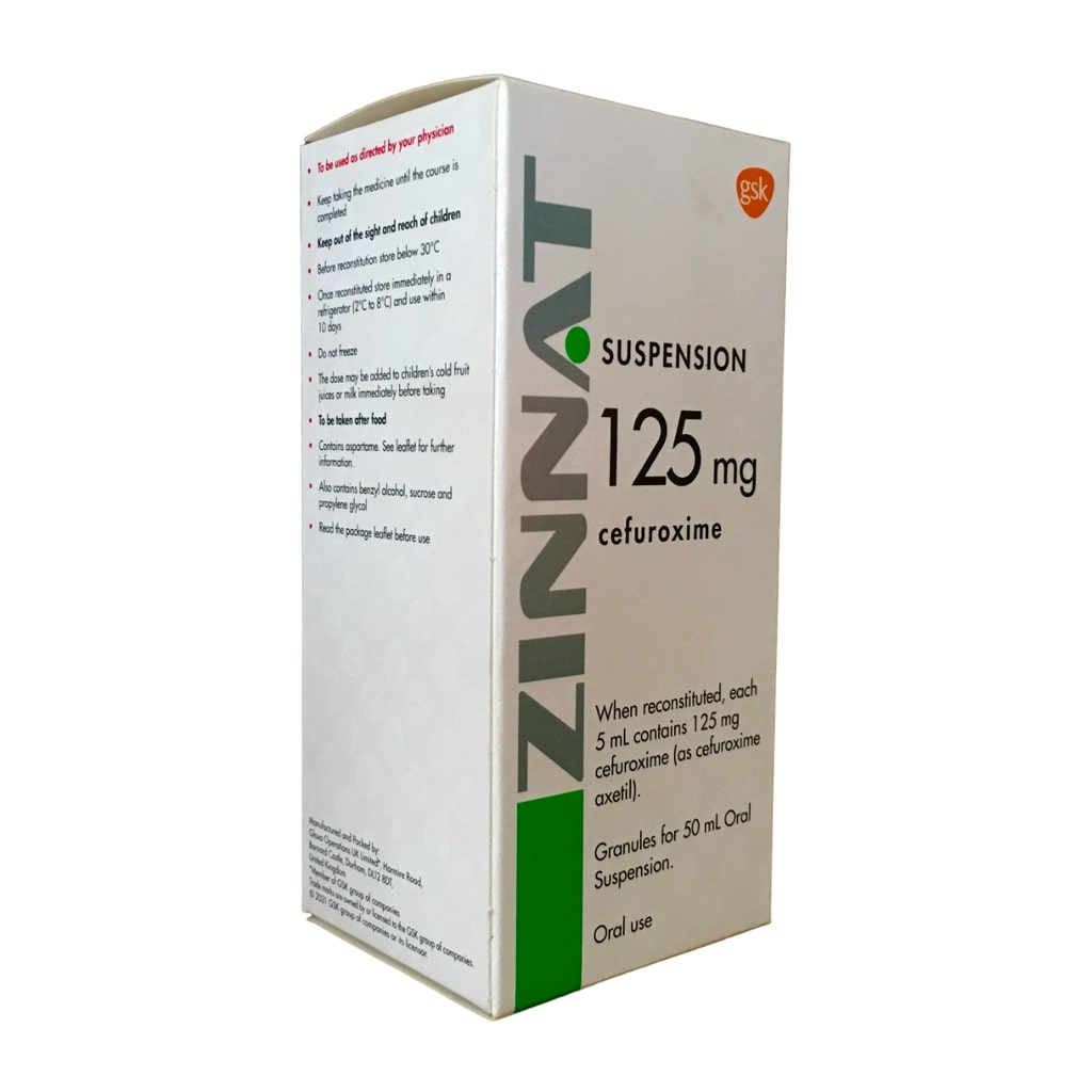 ZINNAT 125MG/5ML SUSP 50ML