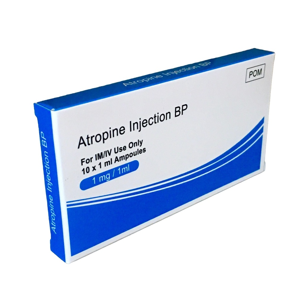 [UCOM_WUGD-03] Atropine Inj 1mg/1ml 1's