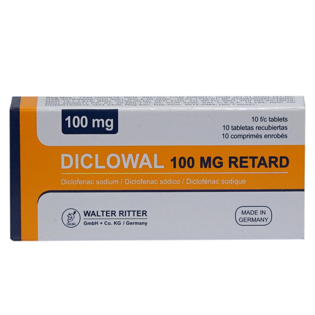 [WRT-02] Diclowal® 100Mg Supp 10'S (Diclofenac)