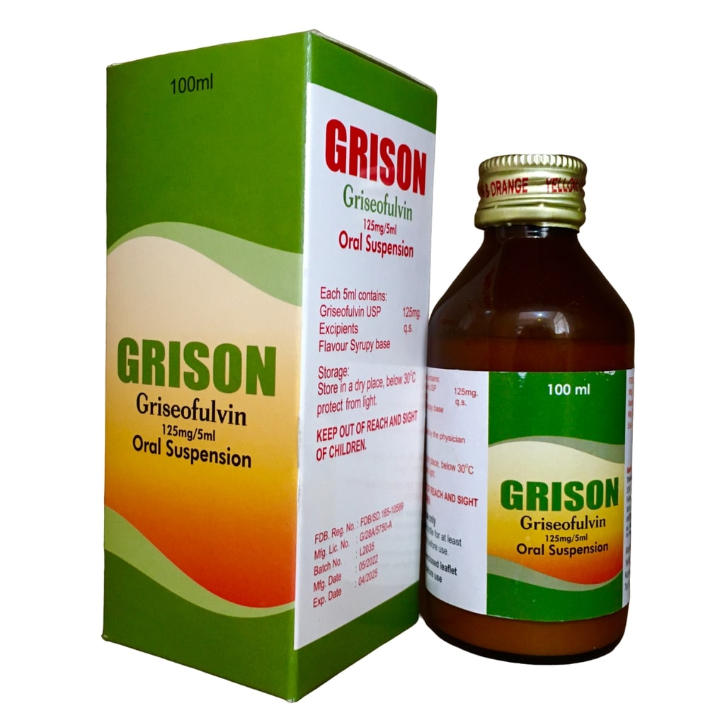 [Y&O-15] Grison Susp 125Mg/5Ml (Griseofulvin)