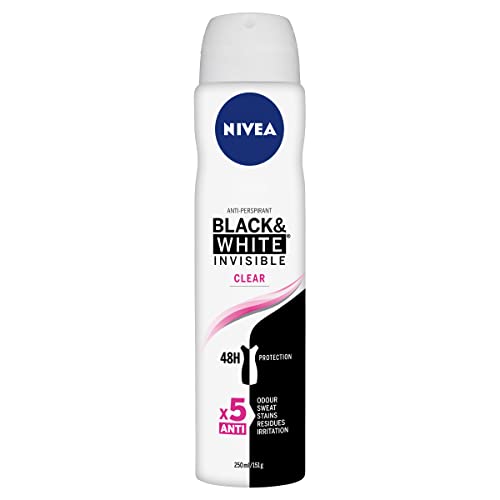 NIVEA DEOSPRAY INV. CLEAR BLACK&WHITE FEMALE 250ML