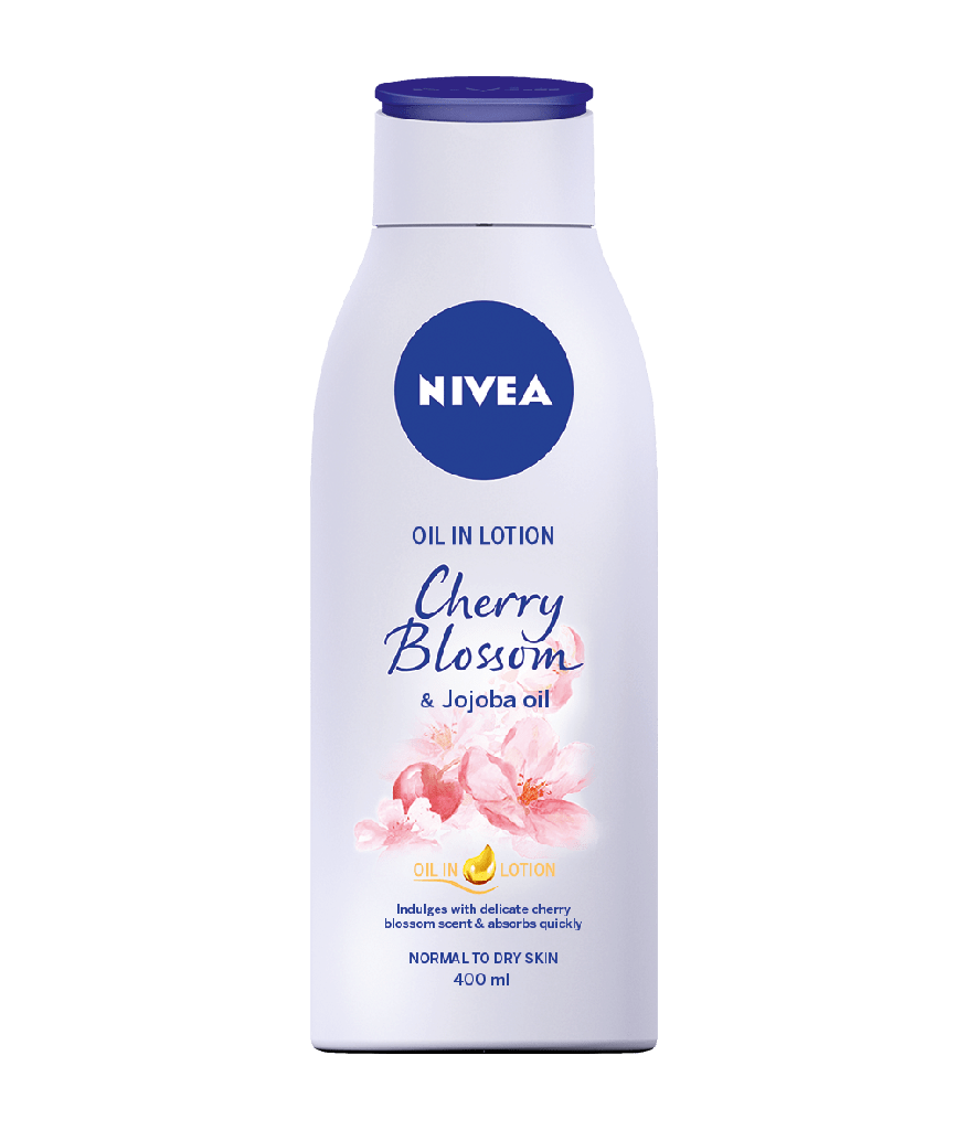 [ECL_NVA-53] NIVEA LOTION CHERRY BLOSSOM &JOJOBA OIL 400ML