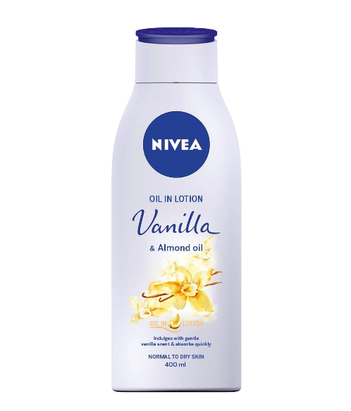 NIVEA LOTION VANILLA&ALMOND OIL 400ML