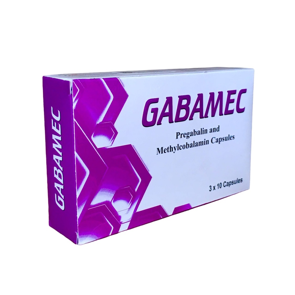 [PNC-55] GABAMEC PREGABALIN 75MG+METHYLCOBALAMIN 750MCG CAPS 30s TRIDENT LIFELINE