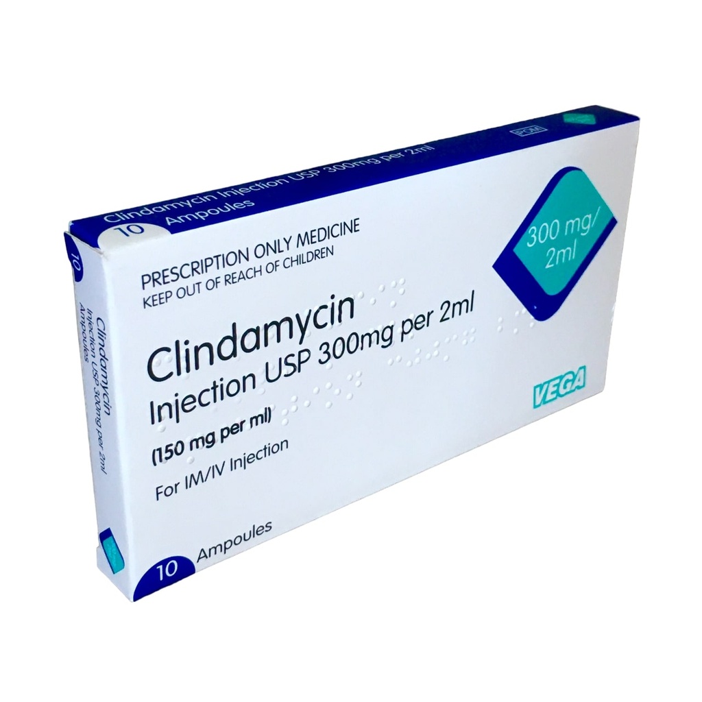 CLINDAMYCIN INJ 300MG/2ML 10'S (PANACEA)