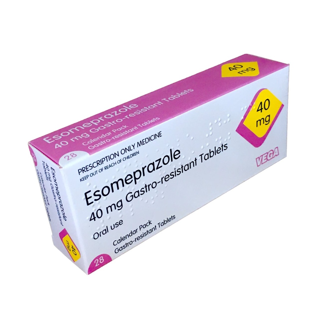 [PNC_VGA-95] ESOMEPRAZOLE TAB 40MG 28'S U.K (VEGA)