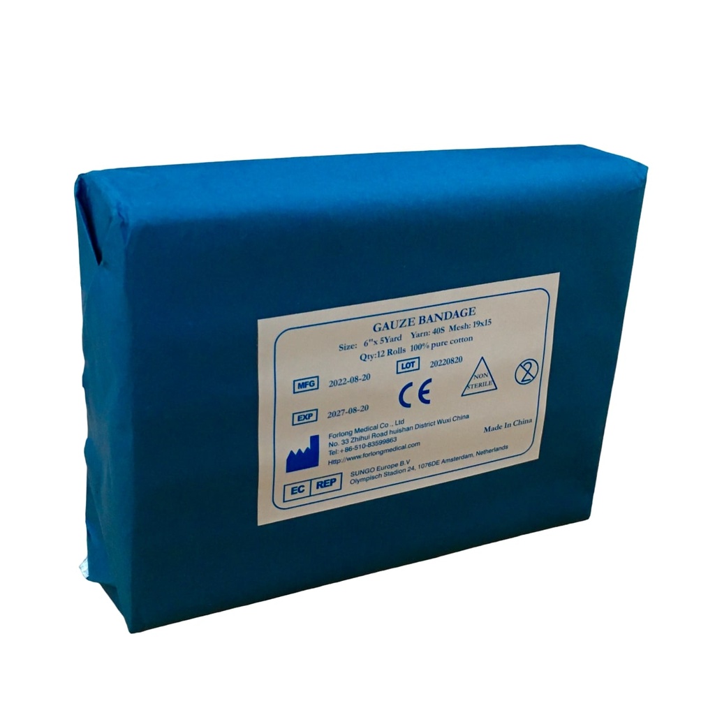 [PNC-01] ABSORBENT GAUZE BANDAGE 3 INCH * 5 YRDS 12SFORLONG MEDICAL FLMED 7.5CM