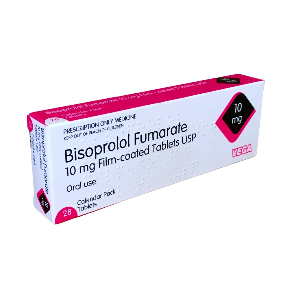 [PNC_VGA-34] BISOPROLOL FUMARATE 10MG TABLETS 28s VEGA UK