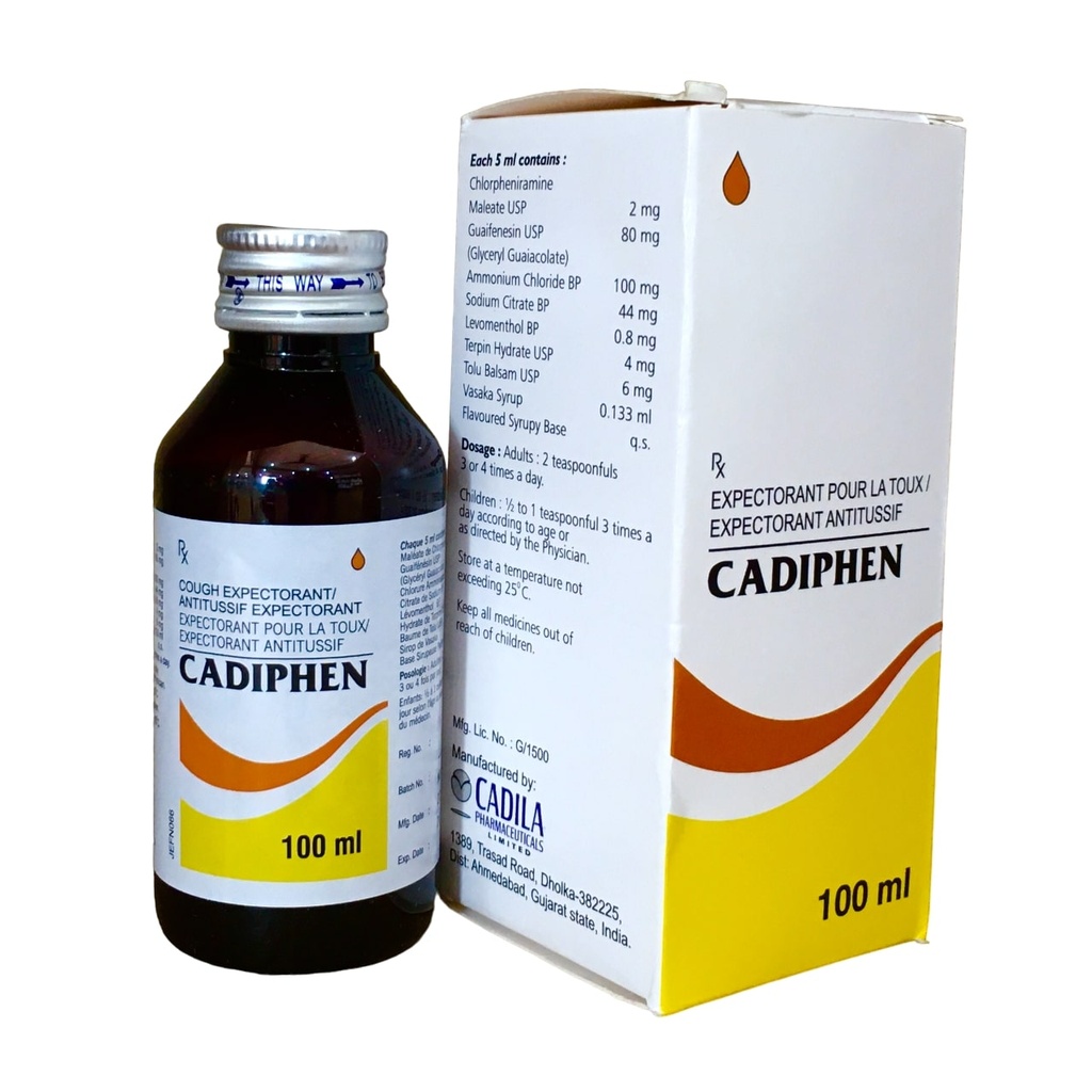 CADIPHEN EXPECTORANT 100ML
