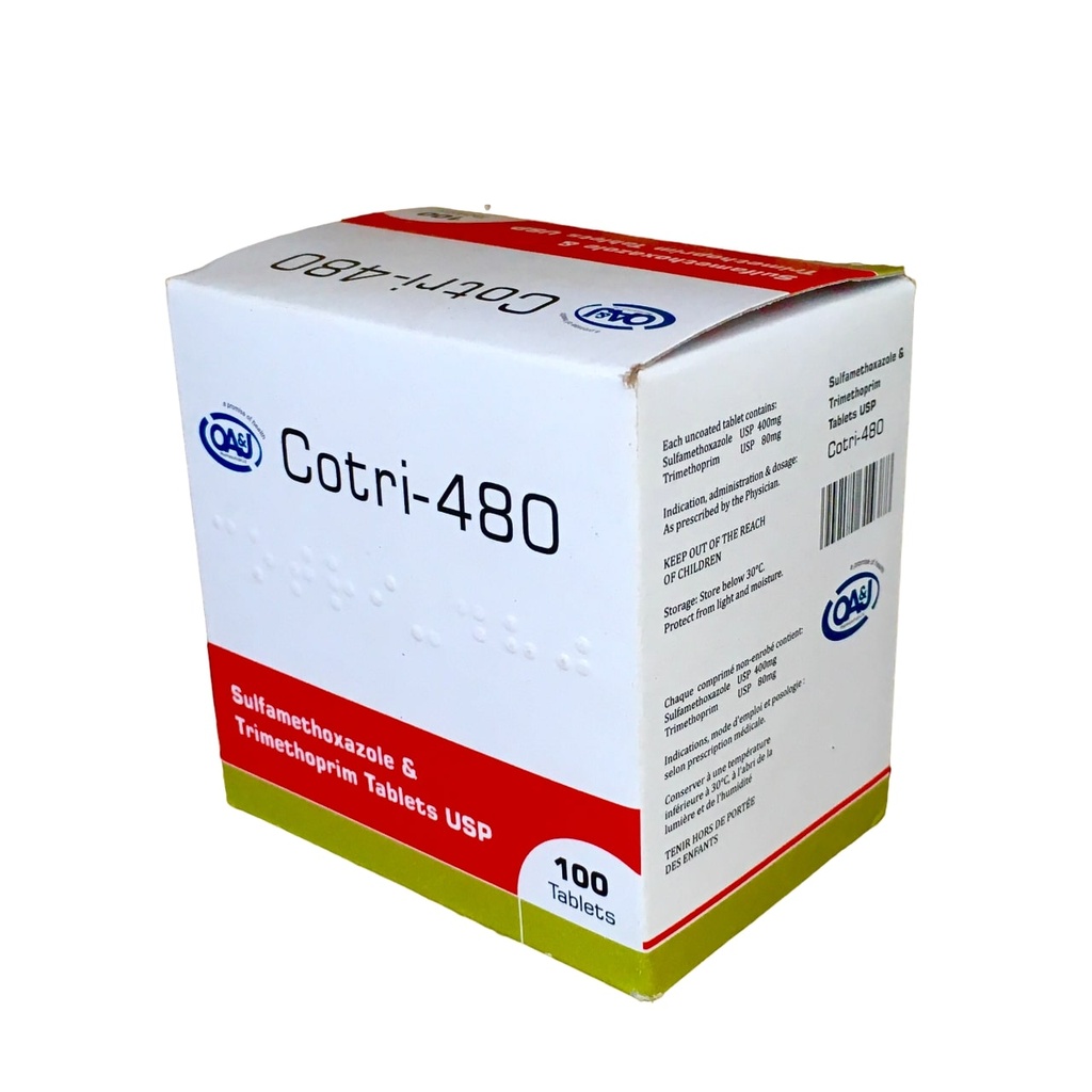 [OAJ-38] CO-TRIMOXAZOLE TAB 480MG 50x10's (COTRI 480)