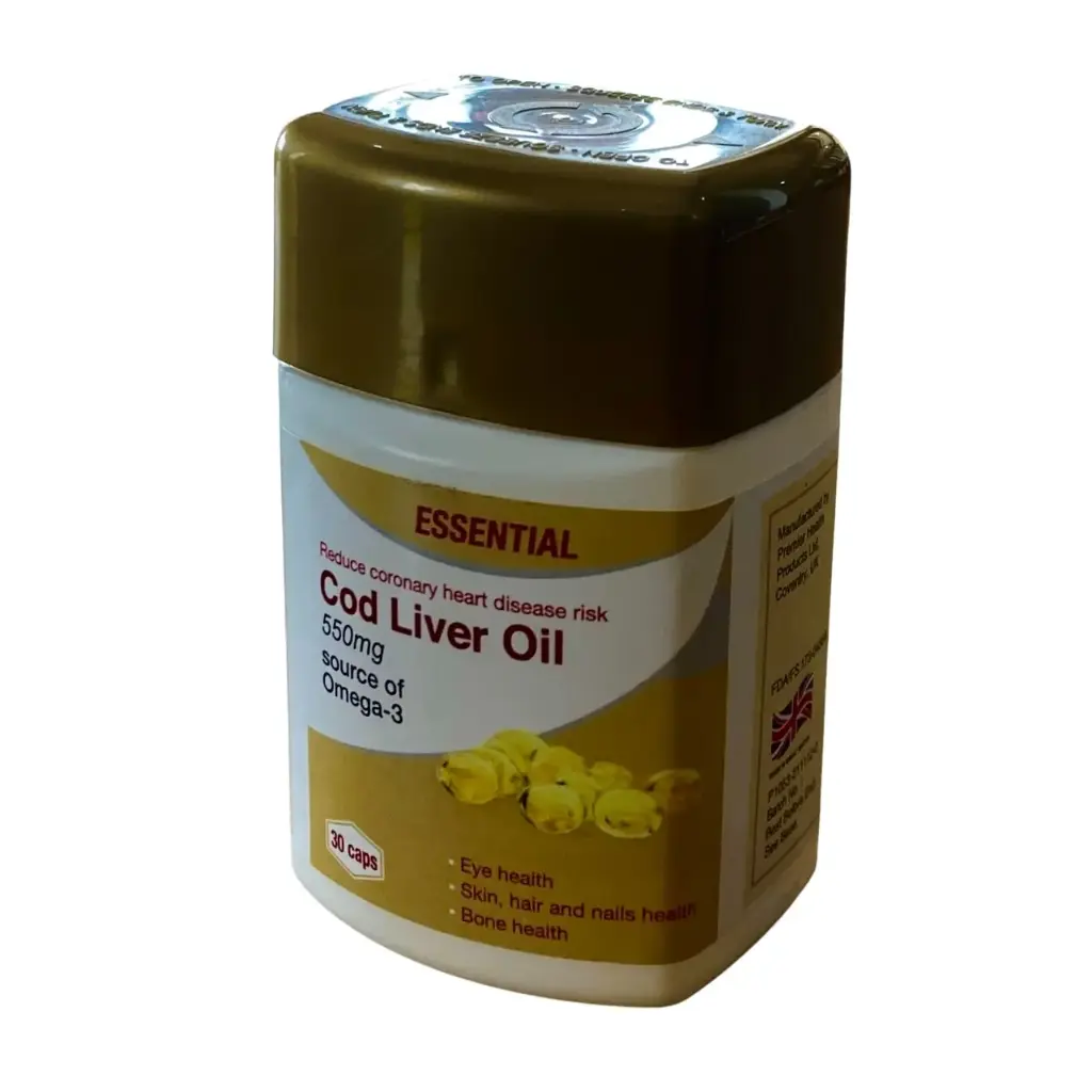 ESSENTIAL COD LIVER OIL 550MG P H