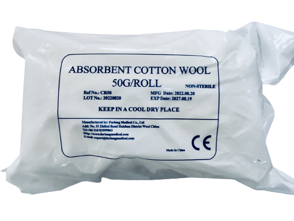 FLMED 100% PURE COTTON WOOL ROLL 50G