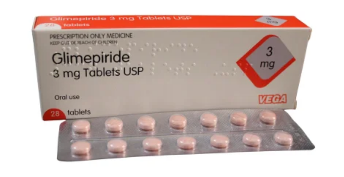 GLIMEPIRIDE TABLETS 3MG 28s VEGA UK