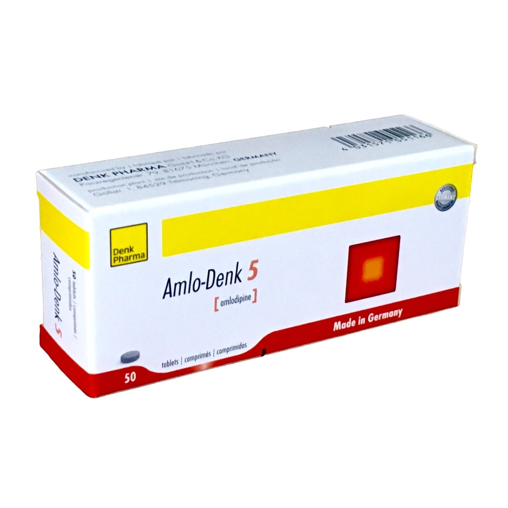 AMLO DENK 5MG TAB 30's (Amlodipine)