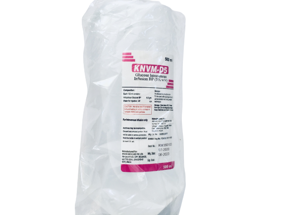 KNVM-D5 GLUCOSE INTRAVENOUS INFUSION BP 5% W/V 500ML KM