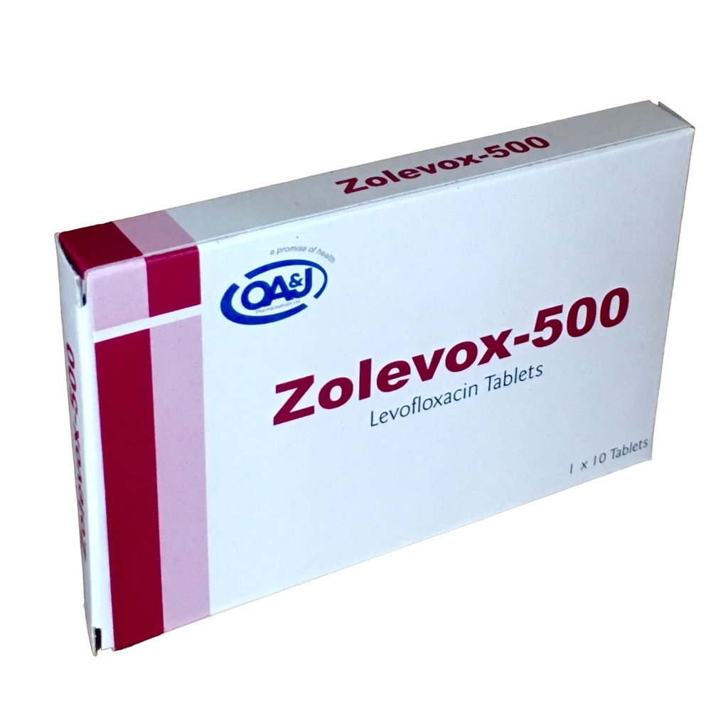 ZOLEVOX 500MG (Levofloxacin) 10'S