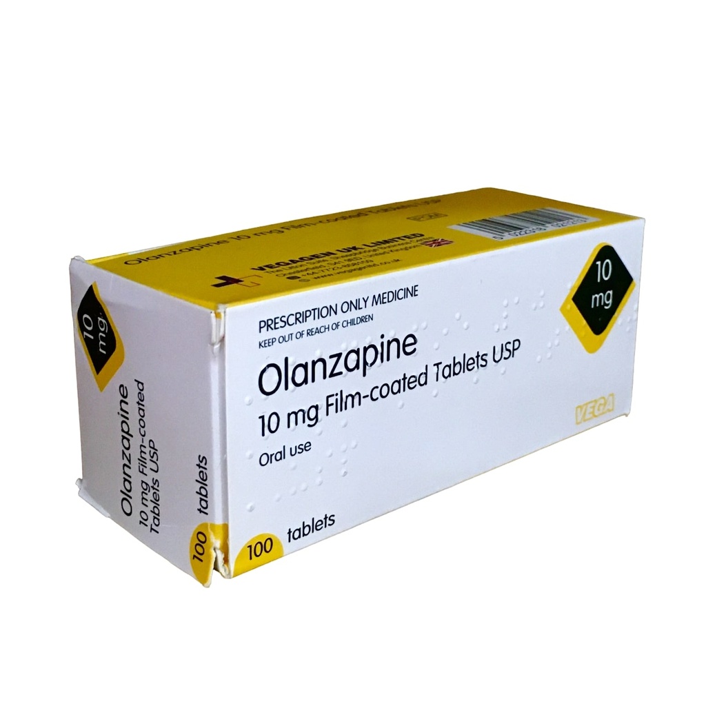 OLANZAPINE 10MG TABLETS 100s VEGA UK