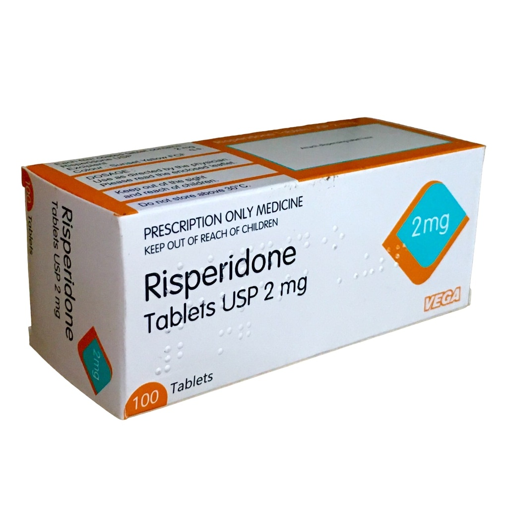 RISPERIDONE TABLETS 2MG 100s VEGA UK